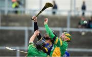 1 October 2017; Garry Conneely of St Rynagh's in action against Kevin Grogan and Ger Healion of Kilcormac-Killoughey during the Offaly County Senior Hurling Championship Final match between St Rynagh's and Kilcormac-Killoughey at Bord na Móna Park in Tullamore, Co. Offaly. Photo by Matt Browne/Sportsfile