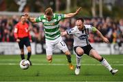 1 October 2017; Simon Madden of Shamrock Rovers in action against Stephen O’Donnell of Dundalk during the Irish Daily Mail FAI Cup semi final match between Dundalk and Shamrock Rovers at Oriel Park in Dundalk. Photo by Stephen McCarthy/Sportsfile