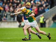 1 October 2017; Jordan Quinn of Kilcormac-Killoughey in action against Pat Camon of St Rynagh's during the Offaly County Senior Hurling Championship Final match between St Rynagh's and Kilcormac-Killoughey at Bord na Móna Park in Tullamore, Co. Offaly. Photo by Matt Browne/Sportsfile