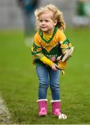 1 October 2017; Four year old Kilcormac-Killoughey supporter Ella Murphy at the Offaly County Senior Hurling Championship Final match between St Rynagh's and Kilcormac-Killoughey at Bord na Móna Park in Tullamore, Co. Offaly. Photo by Matt Browne/Sportsfile