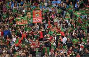 24 September 2017; Mayo fans during the TG4 Ladies Football All-Ireland Senior Championship Final match between Dublin and Mayo at Croke Park in Dublin. Photo by Brendan Moran/Sportsfile