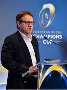 2 October 2017; EPCR Chairman Simon Halliday in attendance at the European Rugby Champions Cup and Challenge Cup 2017/18 season launch for PRO14 clubs at the Convention Centre in Dublin. Photo by Brendan Moran/Sportsfile