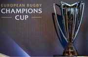 2 October 2017; A general view of the European Rugby Champions Cup at the European Rugby Champions Cup and Challenge Cup 2017/18 season launch for PRO14 clubs at the Convention Centre in Dublin. Photo by Brendan Moran/Sportsfile