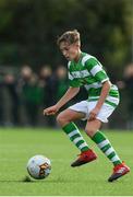 30 September 2017; Evan Caffery of Shamrock Rovers during the SSE Airtricity National U15 League match between Shamrock Rovers and Athlone Town at Roadstone in Tallaght, Dublin. Photo by Sam Barnes/Sportsfile