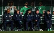 2 October 2017; Republic of Ireland's players, from left, David McGoldrick, Eunan O'Kane, Shane Long, Jonathan Hayes and Harry Arter watch on during squad training at the FAI National Training Centre in Abbotstown, Dublin. Photo by Stephen McCarthy/Sportsfile