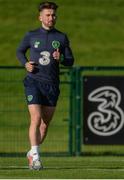 2 October 2017; Republic of Ireland's Sean Maguire during squad training at the FAI National Training Centre in Abbotstown, Dublin. Photo by Piaras Ó Mídheach/Sportsfile