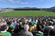21 July 2012; A general view of the game, with a backdrop of the Macgillicuddy Reeks mountain range. GAA Football All-Ireland Senior Championship Qualifier, Round 3, Kerry v Tyrone, Fitzgerald Stadium, Killarney, Co. Kerry. Picture credit: Diarmuid Greene / SPORTSFILE