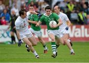 21 July 2012; Ger Collins, Limerick, in action against Ollie Lyons, Kildare. GAA Football All-Ireland Senior Championship Qualifier, Round 3, Kildare v Limerick, O'Moore Park, Portlaoise, Co. Laois. Picture credit: Matt Browne / SPORTSFILE