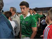 21 July 2012; Limerick's James O'Meara, 23, makes his way back to the dressing room after the game. GAA Football All-Ireland Senior Championship Qualifier, Round 3, Kildare v Limerick, O'Moore Park, Portlaoise, Co. Laois. Picture Credit: Matt Browne / SPORTSFILE