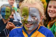 22 July 2012; Meath supporter Hannah Moloney, age 10, from Navan, Co. Meath, on her way to the game. Leinster GAA Football Senior Championship Final, Dublin v Meath, Croke Park, Dublin. Picture credit: Ray McManus / SPORTSFILE