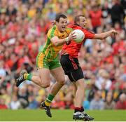 22 July 2012; Michael Murphy, Donegal, in action against Ambrose Rogers, Down. Ulster GAA Football Senior Championship Final, Donegal v Down, St. Tiernach's Park, Clones, Co. Monaghan. Picture credit: Oliver McVeigh / SPORTSFILE
