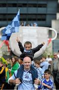 22 July 2012; Dublin supporters Jimmy Owens with his son Leon Owens, age 4, from Tallaght, at the GAA Croke Park Family Funzone. Croke Park, Dublin. Picture credit: Brian Lawless / SPORTSFILE