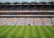 22 July 2012; A general view of the action in front of the Cusack stand. Leinster GAA Football Senior Championship Final, Dublin v Meath, Croke Park, Dublin. Picture credit: Dáire Brennan / SPORTSFILE