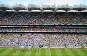 22 July 2012; The Dublin and Meath teams parade behind the Artane School of Music Band. Leinster GAA Football Senior Championship Final, Dublin v Meath, Croke Park, Dublin. Picture credit: Dáire Brennan / SPORTSFILE