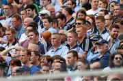 22 July 2012; Spectators, including former Dublin manager Paul Caffrey, watch the game from Hill 16. Leinster GAA Football Senior Championship Final, Dublin v Meath, Croke Park, Dublin. Picture credit: Ray McManus / SPORTSFILE