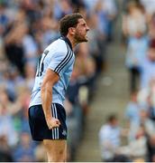 22 July 2012; Bernard Brogan celebrates scoring the first goal for Dublin. Leinster GAA Football Senior Championship Final, Dublin v Meath, Croke Park, Dublin. Picture credit: Ray McManus / SPORTSFILE