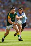 22 July 2012; Micky Burke, Meath, in action against Cian O'Sullivan, Dublin. Leinster GAA Football Senior Championship Final, Dublin v Meath, Croke Park, Dublin. Picture credit: Ray McManus / SPORTSFILE