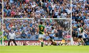 22 July 2012; Dublin's Michael Darragh MacAuley looks on as his goal bound shot is about to hit an upright and bounce back into play. Leinster GAA Football Senior Championship Final, Dublin v Meath, Croke Park, Dublin. Picture credit: Ray McManus / SPORTSFILE