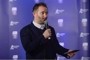 2 October 2017; MC Ger Gilroy, of Newstalk, at the Bord Gáis Energy Team of the Year Awards in Croke Park. Photo by Piaras Ó Mídheach/Sportsfile