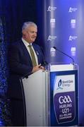 2 October 2017; Uachtarán Chumann Lúthchleas Gael Aogán Ó Fearghail at the Bord Gáis Energy Team of the Year Awards in Croke Park. Photo by Piaras Ó Mídheach/Sportsfile