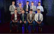 2 October 2017; In attendance at the Bord Gáis Energy Team of the Year Awards are Limerick winners, back row from left, Ronan Lynch, Peter Casey, Kyle Hayes, Cian Lynch and Colin Ryan. Front row, from left, Sean Finn, Limerick manager Pat Donnelly, Aaron Gillane and Robbie Hanley, in Croke Park. Photo by Piaras Ó Mídheach/Sportsfile