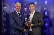 2 October 2017; Bord Gáis Energy Judge Ger Cunningham with Cork's Declan Dalton at the Bord Gáis Energy Team of the Year Awards in Croke Park. Photo by Piaras Ó Mídheach/Sportsfile