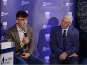 2 October 2017; Limerick’s Aaron Gillane, 2017 Bord Gáis Energy Player of the Year, with Bord Gáis Energy Judge Ger Cunningham at the Bord Gáis Energy Team of the Year Awards in Croke Park. Photo by Piaras Ó Mídheach/Sportsfile