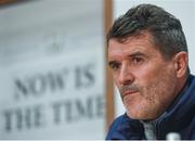 3 October 2017; Republic of Ireland assistant manager Roy Keane during a press conference at the FAI National Training Centre in Abbotstown, Dublin. Photo by Seb Daly/Sportsfile