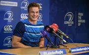 3 October 2017; Josh van der Flier of Leinster during a Press Conference at Leinster Rugby Headquarters, in Dublin. Photo by Sam Barnes/Sportsfile