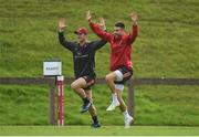 4 October 2017; Munster players Tyler Bleyendaal and Conor Murray during Munster Rugby Squad Training at the University of Limerick in Limerick. Photo by Diarmuid Greene/Sportsfile