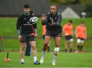 4 October 2017; Simon Zebo of Munster during Munster Rugby Squad Training at the University of Limerick in Limerick. Photo by Diarmuid Greene/Sportsfile