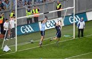 22 July 2012; Stephen Cluxton, Dublin, saves a last minute shot. Leinster GAA Football Senior Championship Final, Dublin v Meath, Croke Park, Dublin. Picture credit: Dáire Brennan / SPORTSFILE