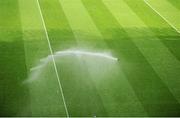 22 July 2012; A general view of the sprinklers on the pitch after the game. Leinster GAA Football Senior Championship Final, Dublin v Meath, Croke Park, Dublin. Picture credit: Dáire Brennan / SPORTSFILE