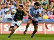 22 July 2012; Graham Reilly, Meath, in action against Cian O'Sullivan, Dublin. Leinster GAA Football Senior Championship Final, Dublin v Meath, Croke Park, Dublin. Picture credit: Brian Lawless / SPORTSFILE