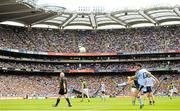 22 July 2012; Bernard Brogan, Dublin, kicks a point from a free. Leinster GAA Football Senior Championship Final, Dublin v Meath, Croke Park, Dublin. Picture credit: Brian Lawless / SPORTSFILE