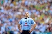 22 July 2012; Dublin's Kevin McManamon ahead of the match. Leinster GAA Football Senior Championship Final, Dublin v Meath, Croke Park, Dublin. Picture credit: Brian Lawless / SPORTSFILE