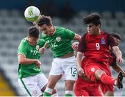 4 October 2017; Daniel McKenna of Republic of Ireland in action against Ibrahim Aliyev of Azerbaijan during the UEFA European U19 Championship Qualifier match between Republic of Ireland and Azerbaijan at Regional Sports Centre in Waterford. Photo by Seb Daly/Sportsfile