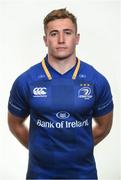 15 August 2017; Leinster's Jordan Larmour photographed at Leinster Rugby Headquarters in Dublin. Photo by Ramsey Cardy/Sportsfile