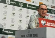 5 October 2017; Republic of Ireland manager Martin O'Neill during a press conference at the FAI National Training Centre in Abbotstown, Dublin. Photo by Stephen McCarthy/Sportsfile