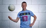 6 October 2017; Wearing this season's new jersey, UCD student and Mayo Footballer Stephen Coen is pictured at the announcement of AIB’s three year sponsorship renewal of UCD GAA. The long standing sponsorship extends across Gaelic football, hurling ladies Gaelic football, camogie and handball. Photo by David Fitzgerald/Sportsfile