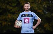 6 October 2017; Wearing this season's new jersey, UCD student and Dublin Footballer Jack McCaffrey is pictured at the announcement of AIB’s three year sponsorship renewal of UCD GAA. The long standing sponsorship extends across Gaelic football, hurling ladies Gaelic football, camogie and handball. Photo by David Fitzgerald/Sportsfile