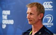 6 October 2017; Leinster head coach Leo Cullen during Leinster Rugby Press Conference at Leinster Rugby HQ, UCD, Belfield, in Dublin. Photo by Sam Barnes/Sportsfile