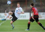 27 July 2012; Gary Shanahan, Dundalk, in action against Luke Byrne, Bohemians. Airtricity League Premier Division, Bohemians v Dundalk, Dalymount Park, Dublin. Picture credit: Brian Lawless / SPORTSFILE