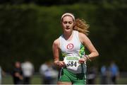 28 July 2012; Sinead Burke, Kilcock A.C., Co. Kildare, on her way to winning the Girl's Under-17 3000m Walk event. Woodie’s DIY Juvenile Track and Field Championships of Ireland, Tullamore Harriers Stadium, Tullamore, Co. Offaly. Picture credit: Tomas Greally / SPORTSFILE