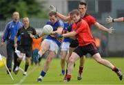 28 July 2012; Peter Acheson, Tipperary, in action against Conor Maginn, Down. GAA Football All-Ireland Senior Championship Qualifier, Round 4, Down v Tipperary, Cusack Park, Mullingar, Co. Westmeath. Picture credit: Barry Cregg / SPORTSFILE