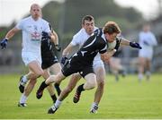 28 July 2012; Charles Harrison, Sligo, in action against John Doyle, Kildare. GAA Football All-Ireland Senior Championship Qualifier, Round 4, Kildare v Sligo, Dr. Hyde Park, Roscommon. Picture credit: Matt Browne / SPORTSFILE