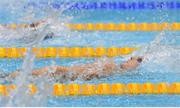 29 July 2012; Ireland's Melanie Nocher competes in the heats of the women's 100m backstroke where she finished third in a time of 1:02.44. London 2012 Olympic Games, Swimming, Aquatic Centre, Olympic Park, Stratford, London, England. Picture credit: Stephen McCarthy / SPORTSFILE