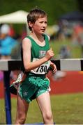 28 July 2012; Dylan Kearns, Killybegs A.C., Co. Donegal, in action during the Boy's Under-14 2,000m Walk event. Woodie’s DIY Juvenile Track and Field Championships of Ireland, Tullamore Harriers Stadium, Tullamore, Co. Offaly. Picture credit: Tomas Greally / SPORTSFILE