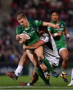 6 October 2017; Steve Crosbie of Connacht is tackled by Tommy Bowe of Ulster during the Guinness PRO14 Round 6 match between Ulster and Connacht at the Kingspan Stadium in Belfast. Photo by Ramsey Cardy/Sportsfile