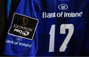 7 October 2017; The jersey of Robbie Henshaw of Leinster hangs in the dressing room ahead of the Guinness PRO14 Round 6 match between Leinster and Munster at the Aviva Stadium in Dublin. Photo by Ramsey Cardy/Sportsfile